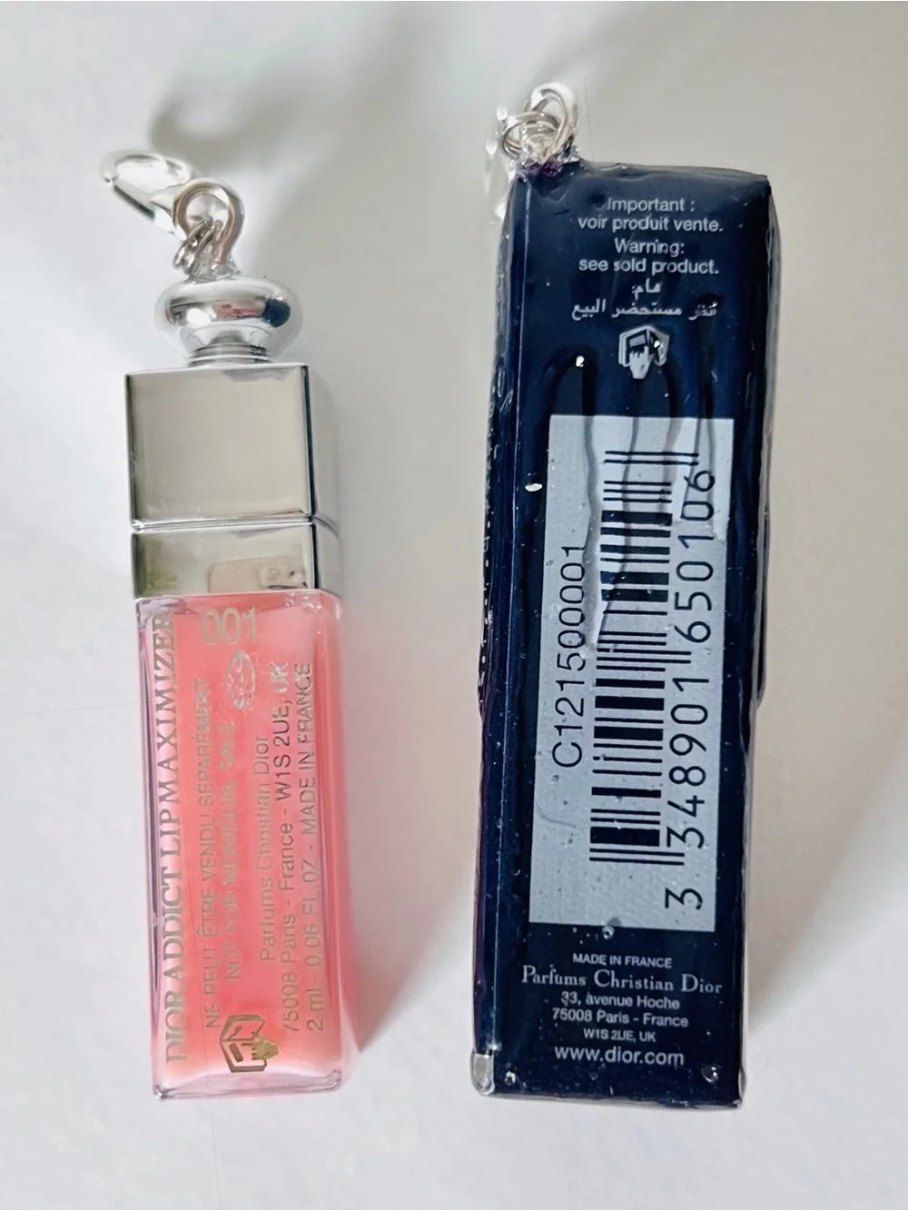 Dior bottle sample each